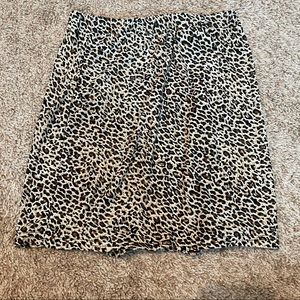 SHEIN leopard skirt